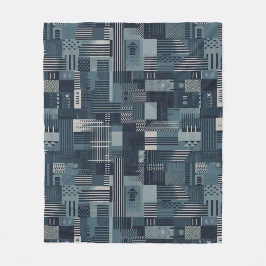 Couverture Polaire Motif industriel Abstrait (Devant)