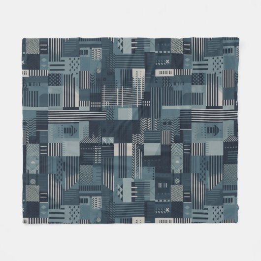 Couverture Polaire Motif industriel Abstrait (Devant (Horizontal))