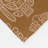 Couverture Polaire Motif inspiré par Aztec (Coin)