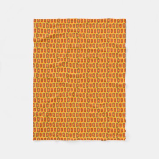 Couverture Polaire Motif Inspiré Rétro (Devant)