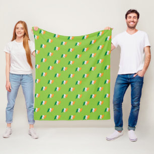 Couverture Polaire Motif irlandais de drapeau