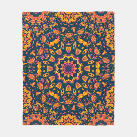 Couverture Polaire motif islamique Abstrait, de style arabe. Inséable (Devant)