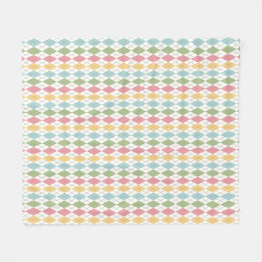 Couverture Polaire Motif Jacquard Pastel (Devant (Horizontal))