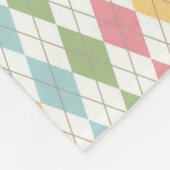 Couverture Polaire Motif Jacquard Pastel (Coin)