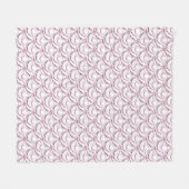 Couverture Polaire motif japonais abstrait de cercles (Devant (Horizontal))