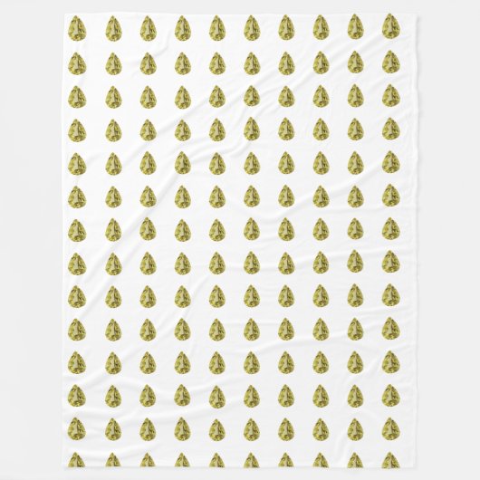 Couverture Polaire Motif jaune (Devant)