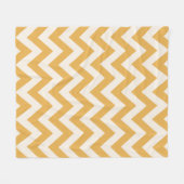 Couverture Polaire Motif Jaune Chevron Zigzag (Devant (Horizontal))