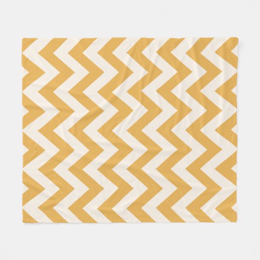 Couverture Polaire Motif Jaune Chevron Zigzag (Devant (Horizontal))