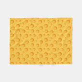 Couverture Polaire Motif jaune de fromage (Devant (Horizontal))