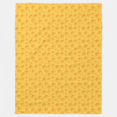 Couverture Polaire Motif jaune de fromage (Devant)
