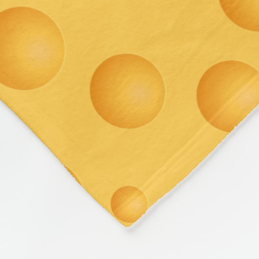 Couverture Polaire Motif jaune de fromage (Coin)