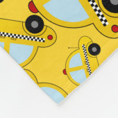 Couverture Polaire Motif jaune de taxi (Coin)