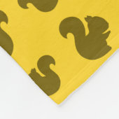 Couverture Polaire Motif jaune d'écureuil (Coin)