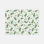 Couverture Polaire motif Jour de la Saint Patrick (Devant (Horizontal))