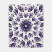 Couverture Polaire Motif kaléidoscopique Abstrait Mandala (Devant)