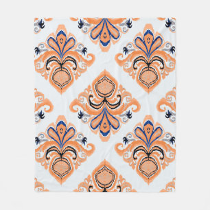 Couverture Polaire Motif kat coloré dans le style vintage. Elégant et