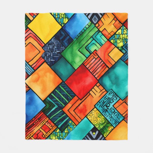 Couverture polaire Motif Kwanzaa (Devant)