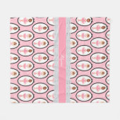Couverture Polaire Motif Lace Pink Ballerina (Devant (Horizontal))