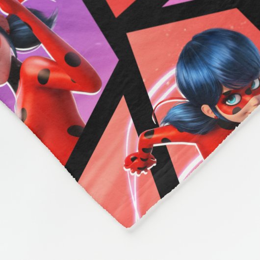 Couverture Polaire Motif Ladybug & Tikki (Coin)