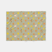 Couverture Polaire Motif lapin et chiot (Devant (Horizontal))