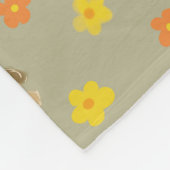 Couverture Polaire Motif lapin et chiot (Coin)