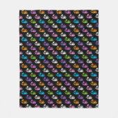 Couverture Polaire Motif lapins squelette (Devant)