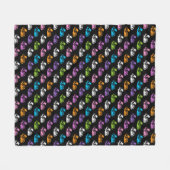 Couverture Polaire Motif lapins squelette (Devant (Horizontal))