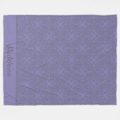 Couverture Polaire Motif lavande personnalisé (Devant (Horizontal))