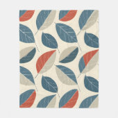 Couverture Polaire Motif Leaf moderne (Devant)