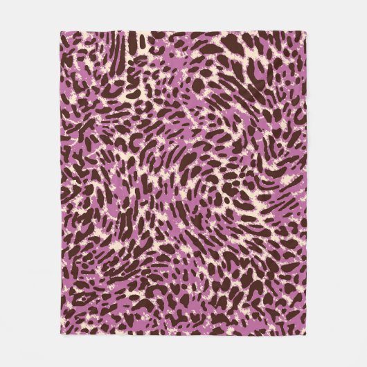 Couverture Polaire Motif léopard, Empreinte de léopard, Poster de ani (Devant)