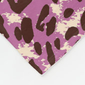 Couverture Polaire Motif léopard, Empreinte de léopard, Poster de ani (Coin)