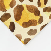 Couverture Polaire Motif léopard sans eau (Coin)