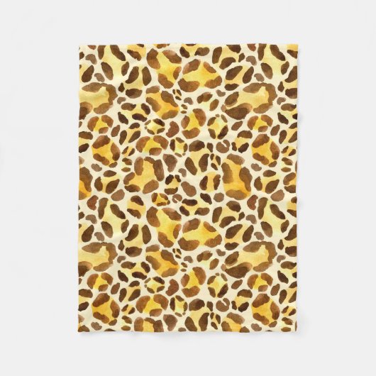 Couverture Polaire Motif léopard sans eau (Devant)