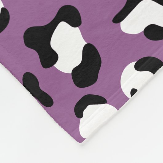 Couverture Polaire Motif léopard, Spots léopards, Leopard pourpre (Coin)