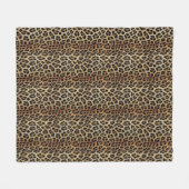 Couverture Polaire Motif léopard, tigre, peau de léopard, tendance, (Devant (Horizontal))