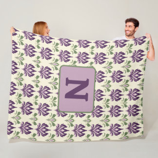 Couverture Polaire Motif Lily Motif Ornemental