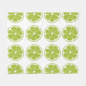 Couverture Polaire Motif Lime vert Fruit Lime (Devant (Horizontal))
