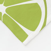 Couverture Polaire Motif Lime vert Fruit Lime (Coin)