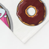 Couverture Polaire Motif lunatique de beignet lumineux (Coin)