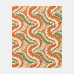 Couverture Polaire Motif magique des vagues