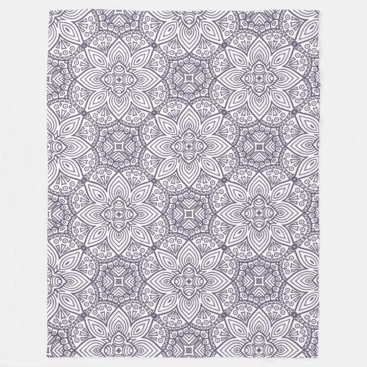Couverture Polaire Motif Mandala (Devant)
