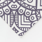 Couverture Polaire Motif Mandala (Coin)