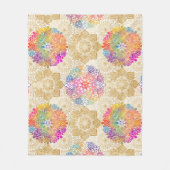 Couverture Polaire Motif Mandala (Devant)