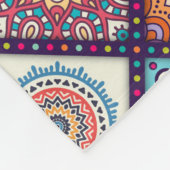 Couverture Polaire Motif Mandala (Coin)
