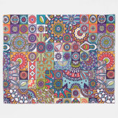 Couverture Polaire Motif Mandala (Devant (Horizontal))