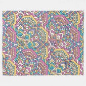 Couverture Polaire Motif Mandala (Devant (Horizontal))