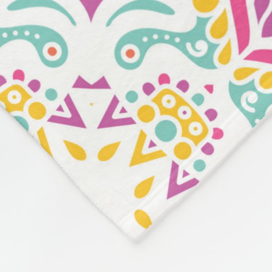 Couverture Polaire Motif Mandala (Coin)
