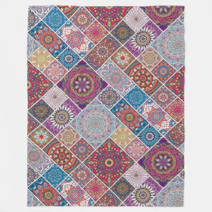 Couverture Polaire Motif Mandala
