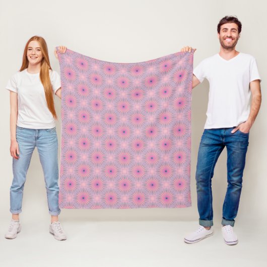 Couverture Polaire Motif Mandala (En situation)