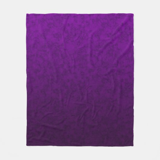 Couverture Polaire Motif marbré violet (Devant)